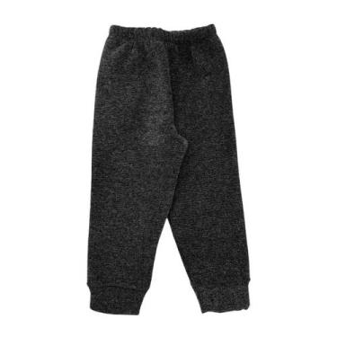 Imagem de Calça Básica Infantil Bouclê Peluciada Com Punho Inverno - Preto 01 - 