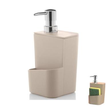 Imagem de Dispenser Porta Detergente Esponja 650ml Pia Cozinha Trium - DT 500 Ou