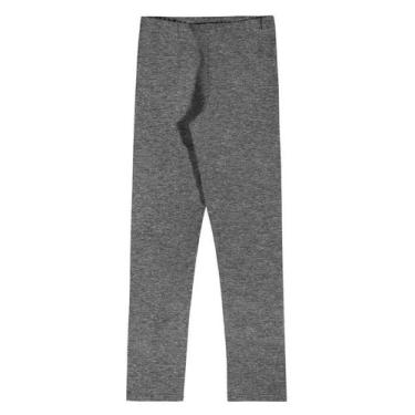 Imagem de Calça Legging Feminina Infantil Menina Cotton Elian, Cinza, 4