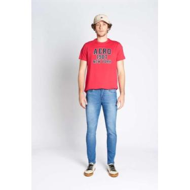 Imagem de Camiseta aeropostale aero 1987 rosa pink masculina, G1