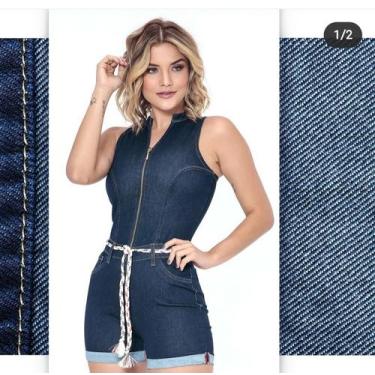 Imagem de Macacão jeans com lycra