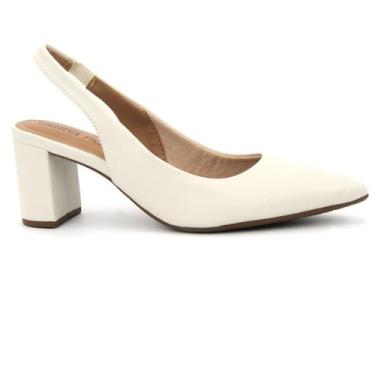 Imagem de Sapato Beira Rio 4241.231 Calcanhar Aberto Scarpin Bico Fino Feminina,