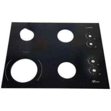 Imagem de Mesa Vidro Tampo Fogão Cooktop Fischer 4 Bocas Tripla Chama