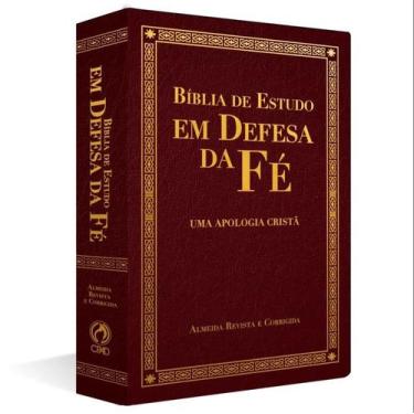 Imagem de Bíblia de Estudo em Defesa da Fé Grande  Uma Apologia Cristã  Luxo Vin