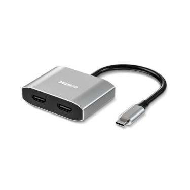 Imagem de Conversor USB-C para 2 HDMI 4K Aluminium Comtac