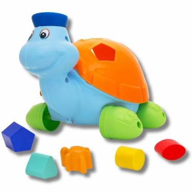 Imagem de Brinquedo Educativo Baby Land Tartaruga - Cardoso, Azul