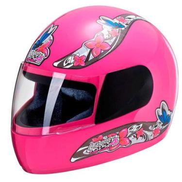 Imagem de Capacete Fechado Pro Tork Liberty 4 Girls  Feminino Flores Viseira Cri