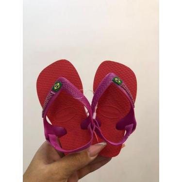 Imagem de Havaianas Baby Brasil Logo, Coral rosa, 19