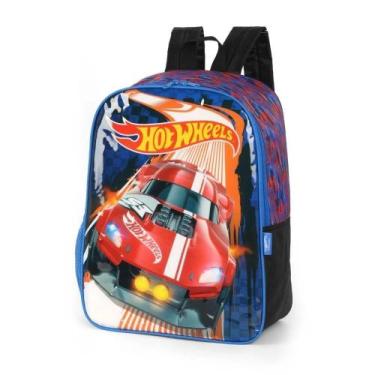 Imagem de Mochila De Costas Hot Wheels Infantil Escolar - Luxcel, 1