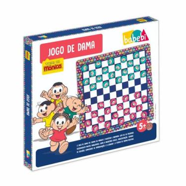 Imagem de Brinquedo Educativo Jogo de Dama Turma da Mônica Babebi