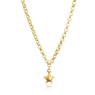 Imagem de Tornozeleira c/ Pingente Estrela do Mar Ouro 18k 750 C/ Estojo e Certi