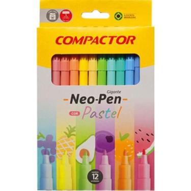 Imagem de Caneta Hidrografica Neo Pen Gigante 12 Cores Paste CX.C/05 - Compactor