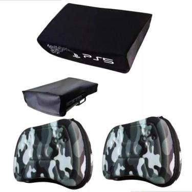 Imagem de Kit Capa Protetora Antipoeira Ps5 Console Horizontal + 2case - Geforce