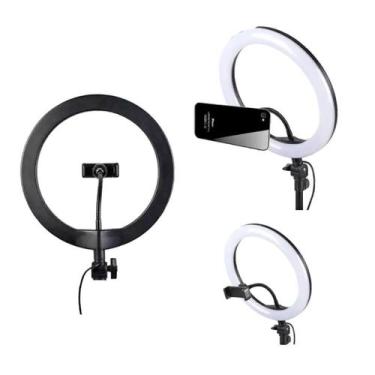 Imagem de Iluminador Ring Light com Suporte 30 cm - 10W - Exbom - EXBOM (NEXT TR