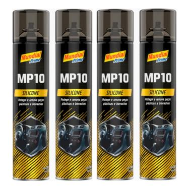 Imagem de KIT 4 Silicone Spray Aerosol 300ml MP10 Mundial Prime Neutro