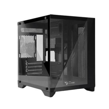 Imagem de Gabinete Gamer Duex Aquário DXJ270-2, Vidro Temperado, Sem Fans, Preto