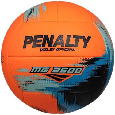 Imagem de Bola Volei Esportiva Jogo Treino Penalty Mg 3600 Xxv, Laranja, Turques