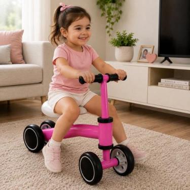 Imagem de Bike de Equilíbrio Infantil Rosa - DDG