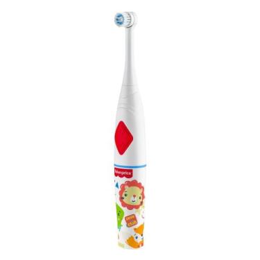 Imagem de Escova de Dentes Elétrica Infantil À Prova Dágua Cerdas Macias Fisher-
