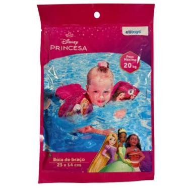 Imagem de Boia De Braço Inflável Infantil Princesas - Até 20kg 23x14cm - ETITOYS