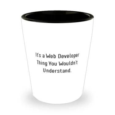 Imagem de Presentes reutilizáveis para desenvolvedores web, It's a Web Developer Thing You Wouldn't Understand, Lindos presentes de copo de shot de Natal para colegas de trabalho