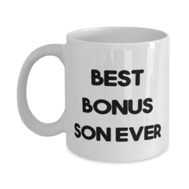 Imagem de Caneca Best Son Ever 325 g 443 ml, presente de Stepson da Mom, copo divertido para filho