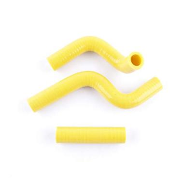 Imagem de Kit de mangueira de silicone para refrigerador de radiador de bicicleta Performance Dirt Bike serve para KAWASAKI KX 80 85 100 1998-2013 (Amarelo)