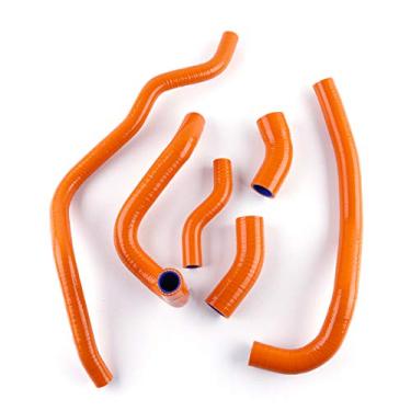 Imagem de LUXERAD 3 camadas 4,5 mm Performance Street Bike Motocicleta Radiador Mangueira de Refrigeração para Yamaha VMAX V-Max 1200 VMX12 (laranja)