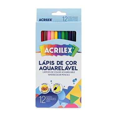 Imagem de Lápis de Cor Aquarelavel Caixa com 12 unidades + Pincel - Acrilex