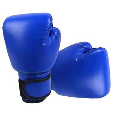 Imagem de Newmind Luvas de boxe para adultos e crianças, luvas de treinamento de kickboxing, luvas pesadas, luvas de saco de pancada para boxe, Muay Thai, MMA, azul adulto