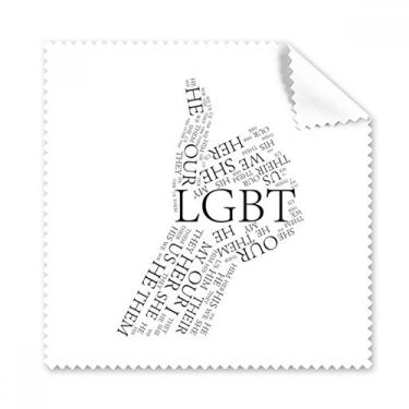 Imagem de LGBT Pano de limpeza moderno com bandeira de arco-íris Great Art Deco, 5 peças