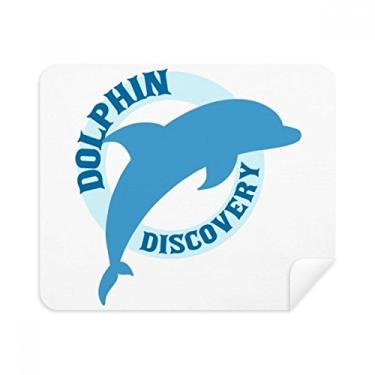 Imagem de Pano de limpeza Blue Ocean Streamline com estampa de golfinho, 2 peças, tecido de camurça