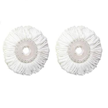 Imagem de Kit Refil Mop 360 Perfect Pro E Move Microfibra Branco 2Un