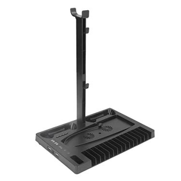Suporte vertical para Playstation 5 com estação de carregamento por  ventilador de resfriamento para PS5 Digital Edition / Console Ultra HD, com  carregador de controlador para jogos em rack-Site oficial de vendas