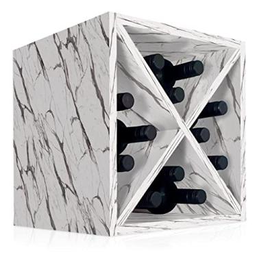 Imagem de Suporte Adega De Vinho Bancada Porto para 12 Garrafas Madeira MDF - Vulcano