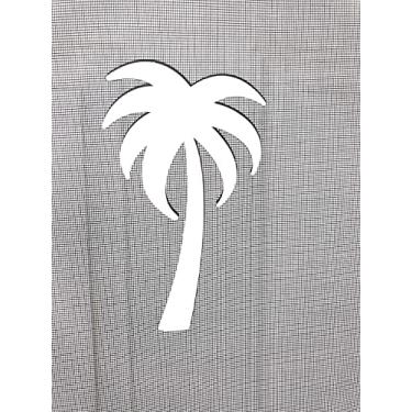 Imagem de DCentral Decoração de ímã de tela flexível de palmeira; frente e verso. Segurança branca mais fácil de ver dia e noite. Decorativo. Ajuda a parar de entrar em telas, cobre pequenas lágrimas nas telas. Tamanho L 11,4 cm X 19,5 cm