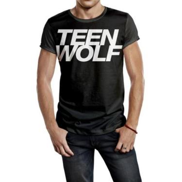 Imagem de Camiseta Masculina Logo Teen Wolf Lobo Adolescente Ref:702 - Smoke