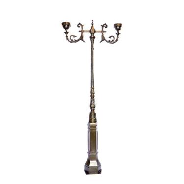 Imagem de Poste Colonial De Jardim Paris 02 Globos Alumínio 307cm