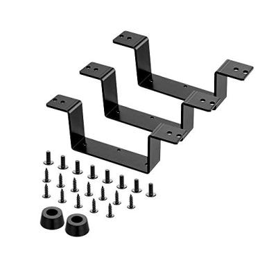 Imagem de Bandeja de teclado sob a mesa, fácil de instalar 50,8 cm x 27,9 cm com descanso de pulso e mouse pad bônus, gerenciamento de cabos - gira 360° com altura ajustável e ângulo de título de ±15°, Elevation Kit