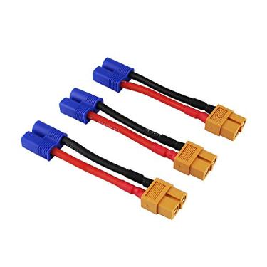 Imagem de OliYin 3 pçs/lote Turnigy / Zippy / XT60 / XT-60 Conector EC3 fêmea para macho (pacote com 3)