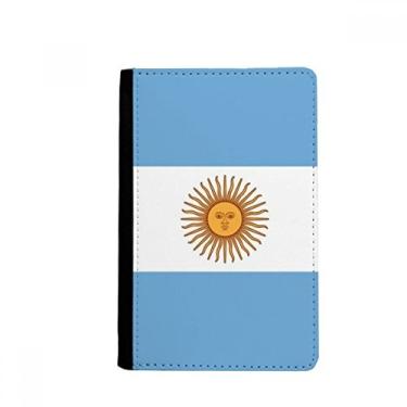 Imagem de Porta-passaporte com bandeira nacional da Argentina América do Sul e porta-passaporte Notecase Burse capa carteira porta-cartão, Multicolor