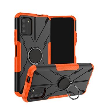 Imagem de ZORSOME Capa à prova de choque de camada dupla para Nokia G100, suporte giratório de 360° TPU + capa protetora de PC para Nokia G100, laranja