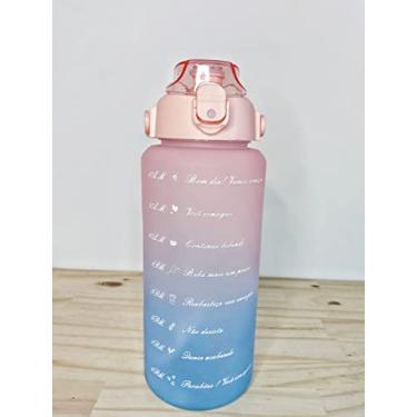 Imagem de GARRAFA AGUA SQUEEZE TIE DYE 2L MOTIVACIONAL ADESIVO 3D - Gradiente Rosa/Azul