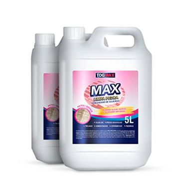 Imagem de Kit 2 Unidades Limpa Pedra Max Removedor De Sujeira Mofo Manchas Para Pisos Telhas Pedras Tijolos Togmax 5 Litros