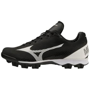 Imagem de Mizuno Tênis de softbol feminino Wave Finch Lightrevo moldado, Preto/branco, 35