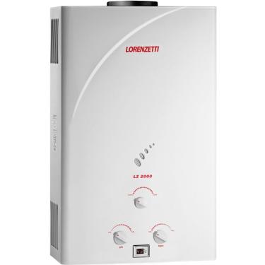 Imagem de Aquecedor de Água a Gás Lorenzetti LZ 2000 Por Exaustão Natural Bivolt - GLP