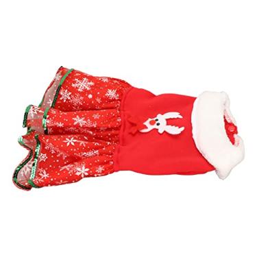 Imagem de Vestido de Natal para animais de estimação, saia de Natal para filhotes, alce da Pomerânia, decoração inovadora para chihuahuas, M