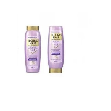 Imagem de Shampoo E Condicionador Techno Hair Desamarelador 250ml - Gota Dourada
