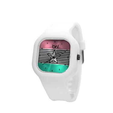 Imagem de Relogio Be Watch Candy Line Pulseira de Silicone Branco