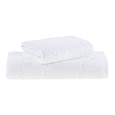 Imagem de jogo de toalhas de banho buddemeyer 2 peças lollipop branco